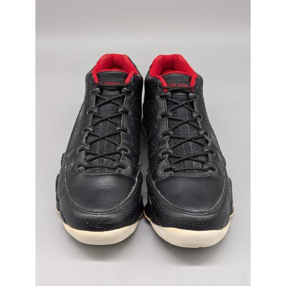 Air Jordan 9 Low Mens Nike Retro Bred Snakeskin Black Shoes 832822-001 Size 10.5